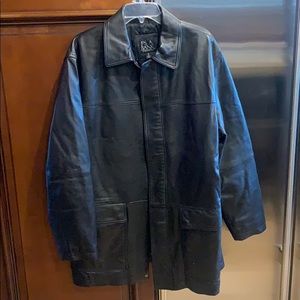 Jos A Bank leather jacket